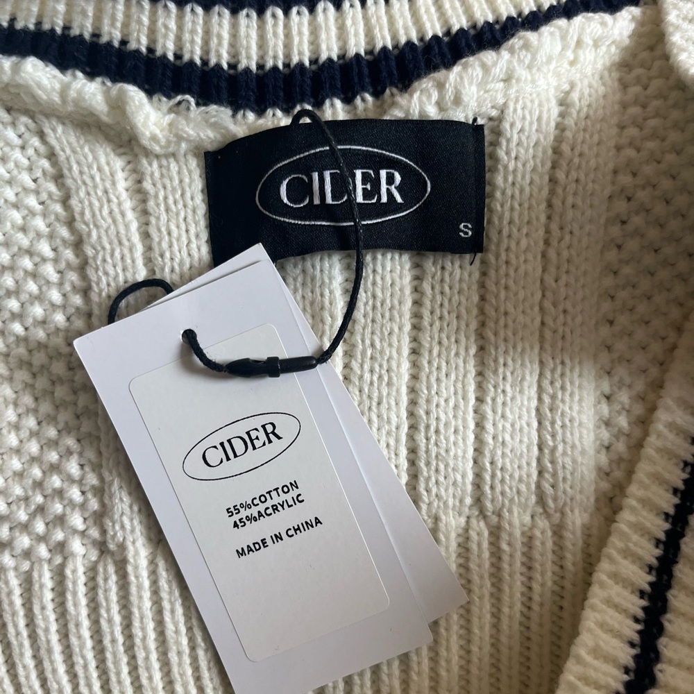 Cider Cream Knit Top NEW WITH TAGS - Picture 3 of 3